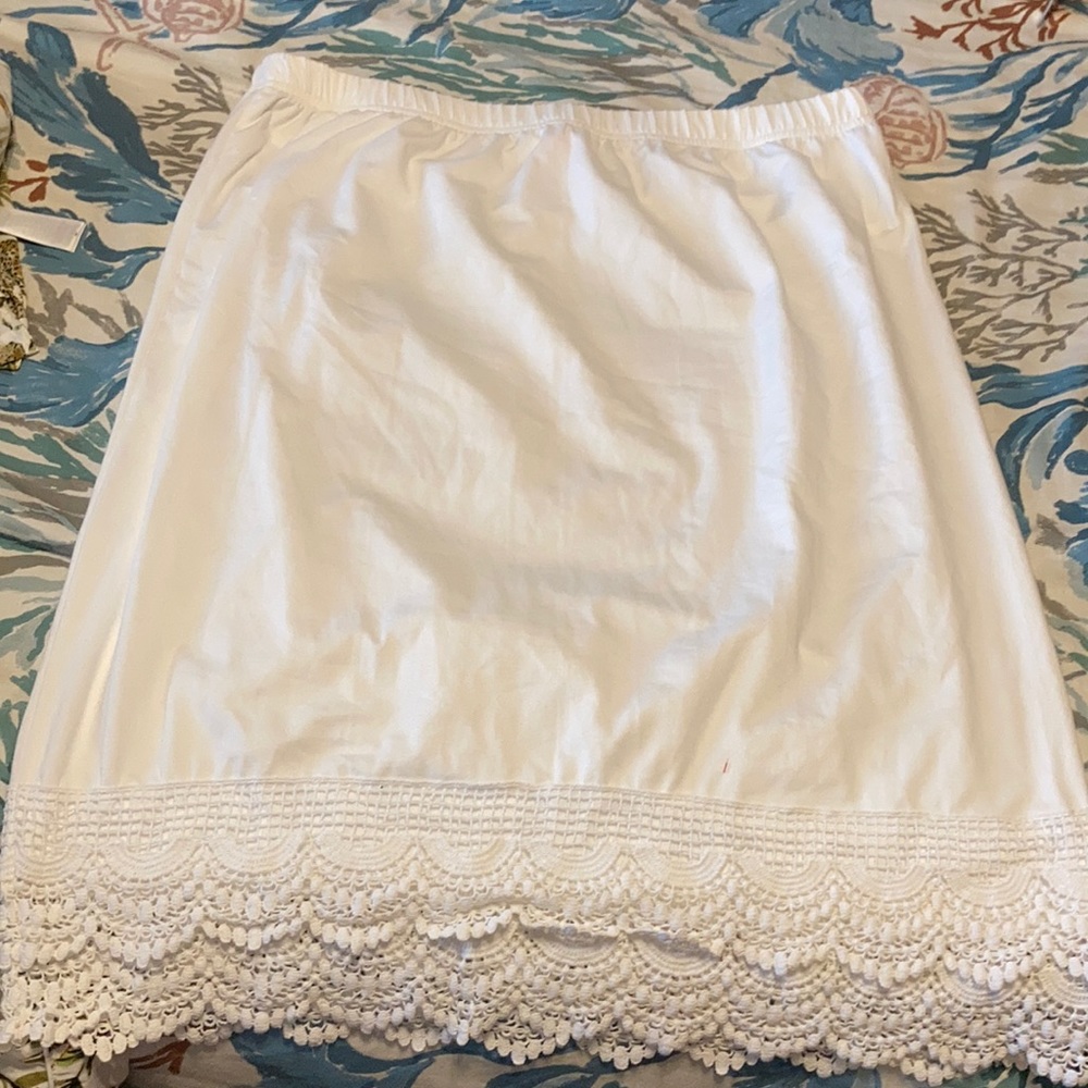 Knee length skirt